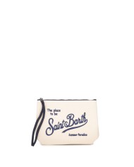 MC2 St. Barth Pochette Aline canvas bianca