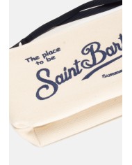 MC2 St. Barth Pochette Aline canvas bianca