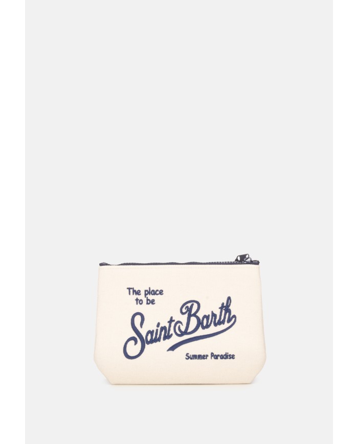 MC2 St. Barth Pochette Aline canvas bianca