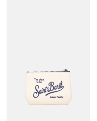 MC2 St. Barth Pochette Aline canvas bianca