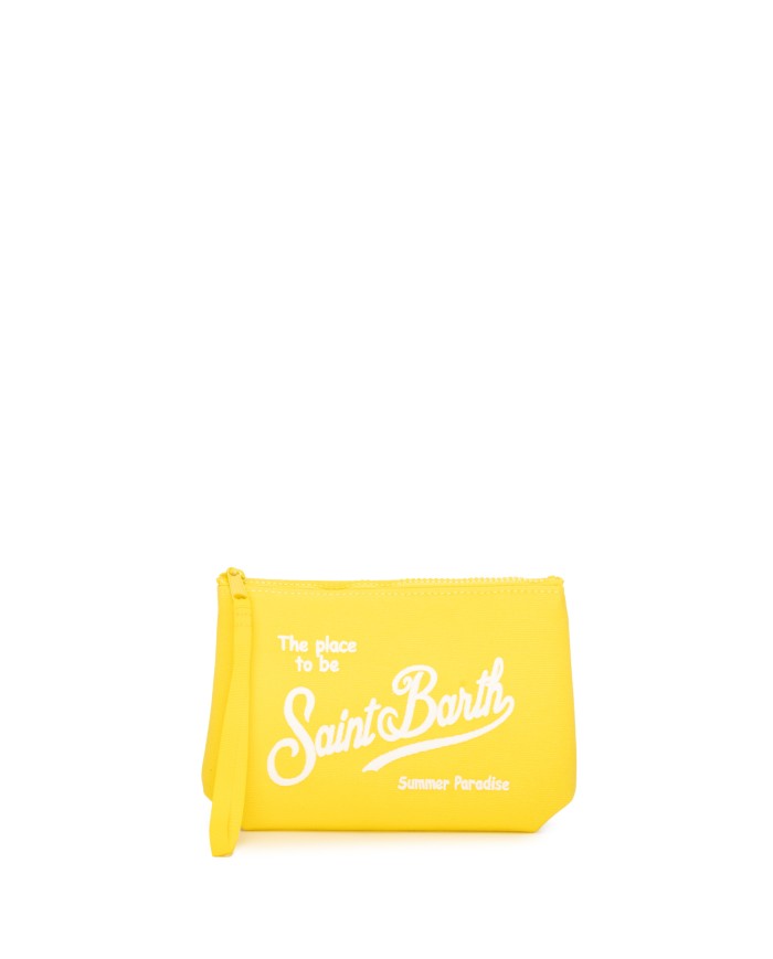 MC2 St. Barth Pochette Aline canvas gialla