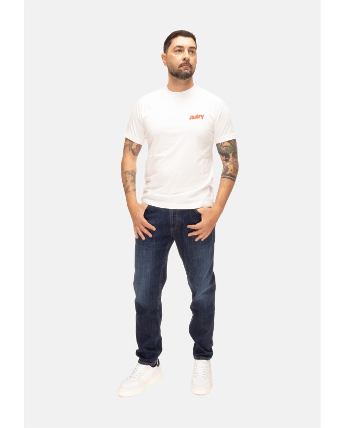 AUTRY T-shirt uomo doppio logo White               