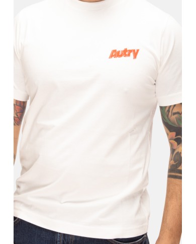 AUTRY T-shirt uomo doppio logo White               