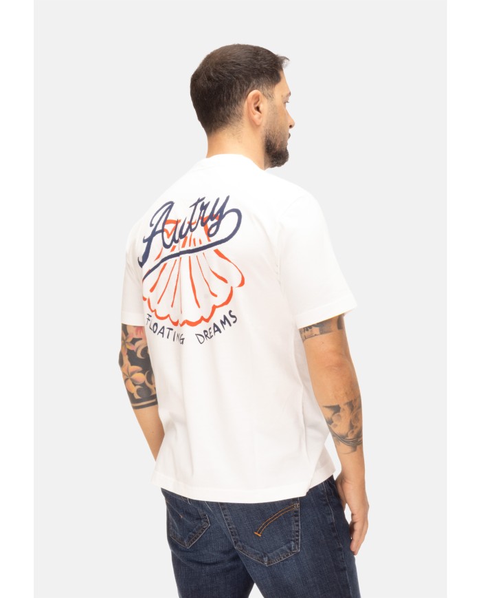 AUTRY T-shirt uomo conchiglia White               