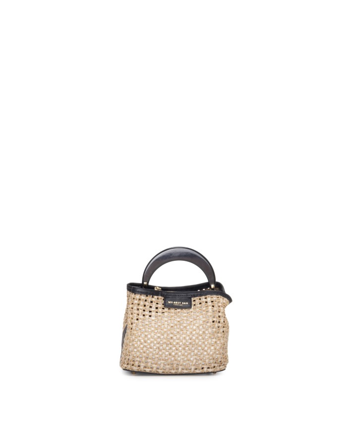MY-BEST BAG Borsa donna Beige nero
