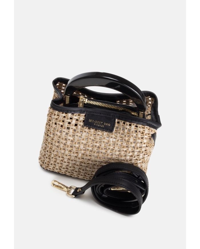 MY-BEST BAG Borsa donna Beige nero
