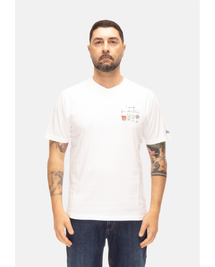 MC2 St. Barth T-shirt uomo bianca