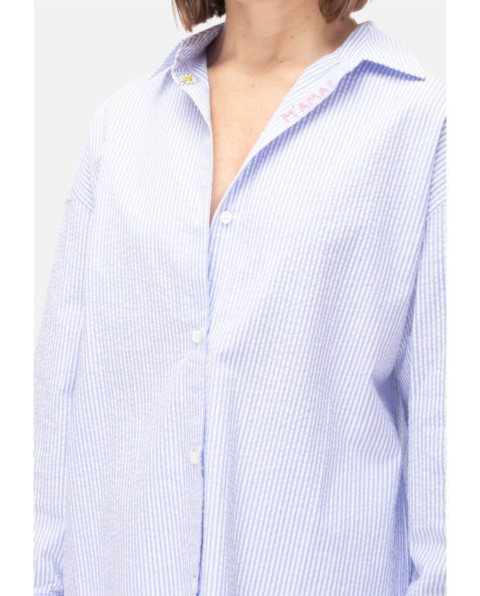 MC2 St. Barth Camicia donna righe seersucker 