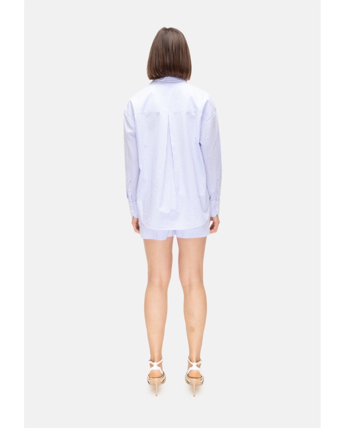 MC2 St. Barth Camicia donna righe seersucker 