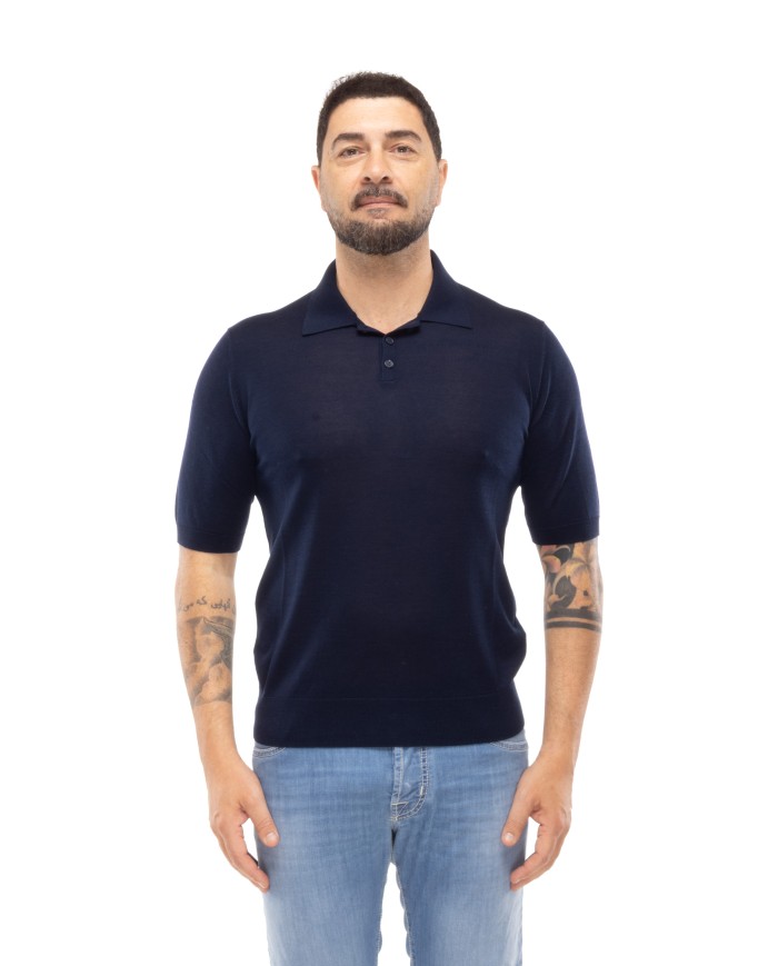 BALLANTYNE Polo Uomo Blu navy