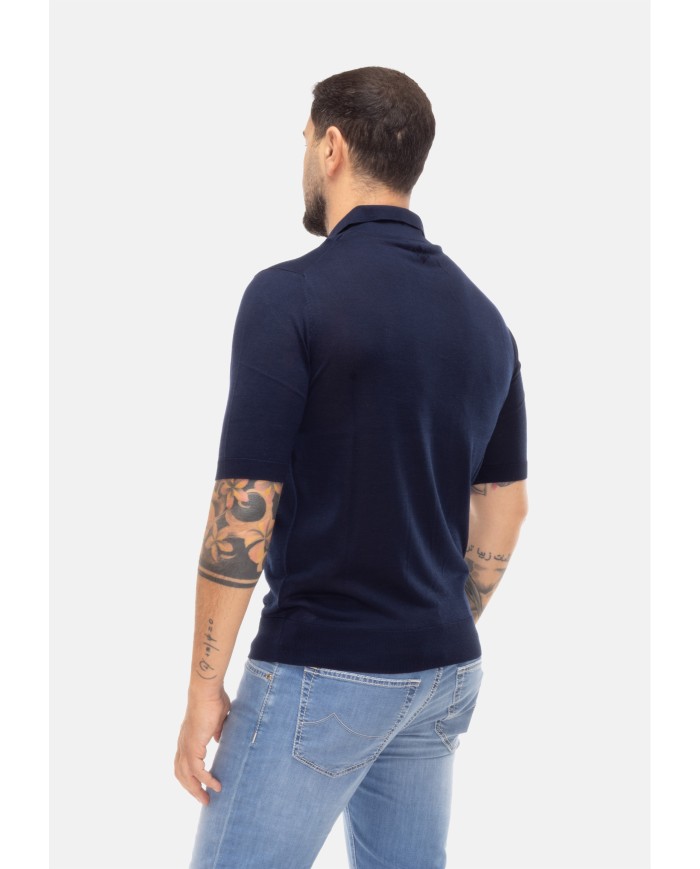 BALLANTYNE Polo Uomo Blu navy