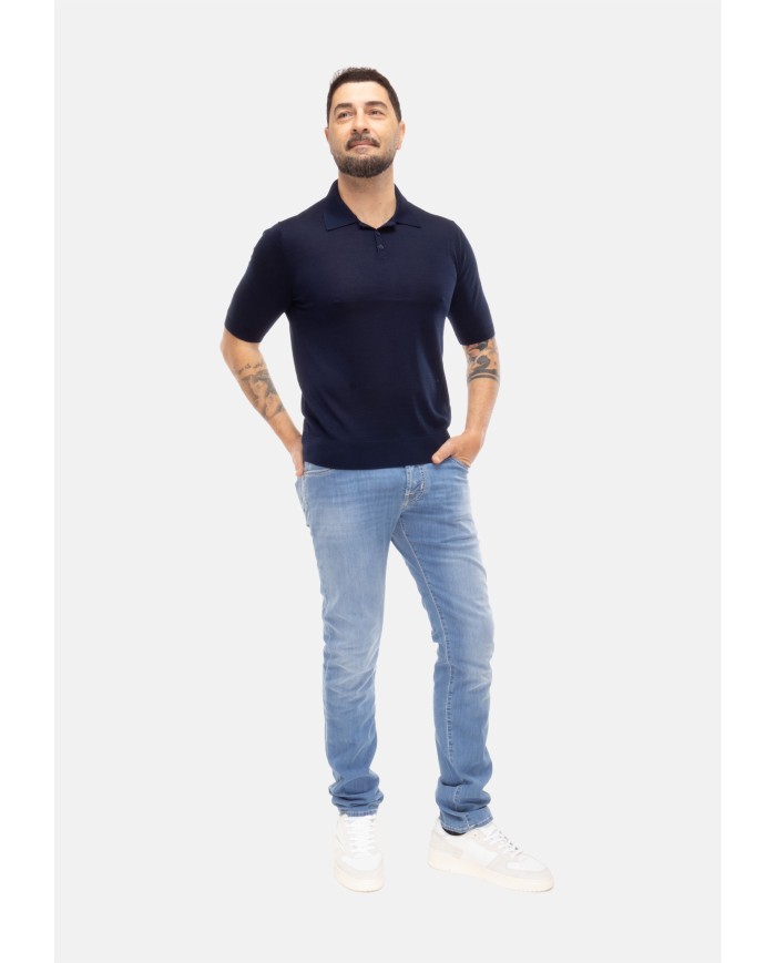 BALLANTYNE Polo Uomo Blu navy