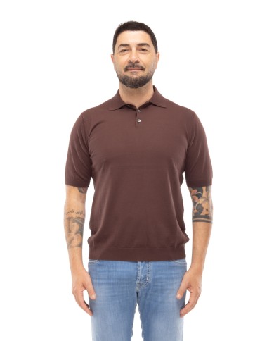 BALLANTYNE Polo uomo marrone