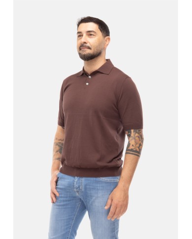 BALLANTYNE Polo uomo marrone