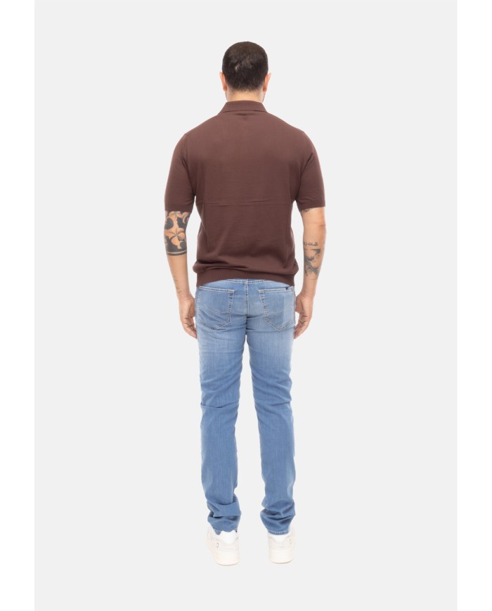BALLANTYNE Polo uomo marrone