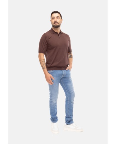 BALLANTYNE Polo uomo marrone