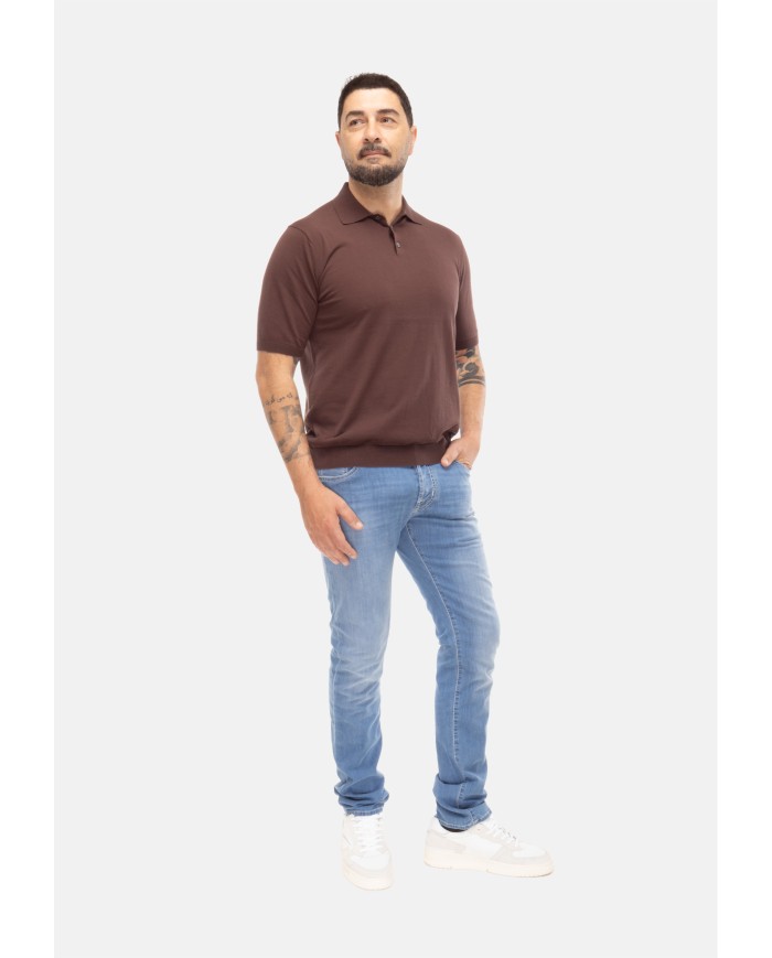 BALLANTYNE Polo uomo marrone