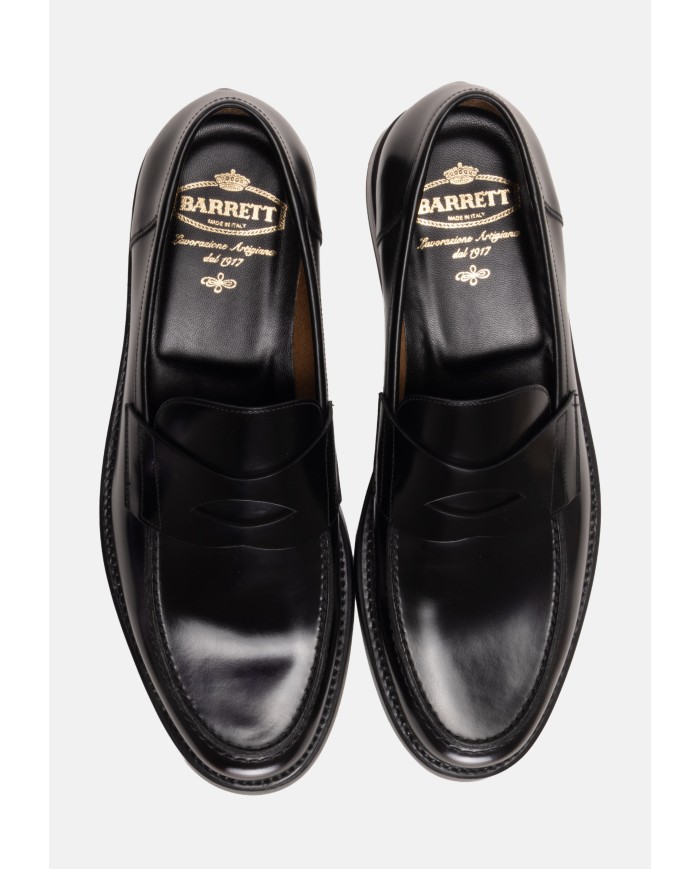 BARRETT Mocassino uomo in pelle nero