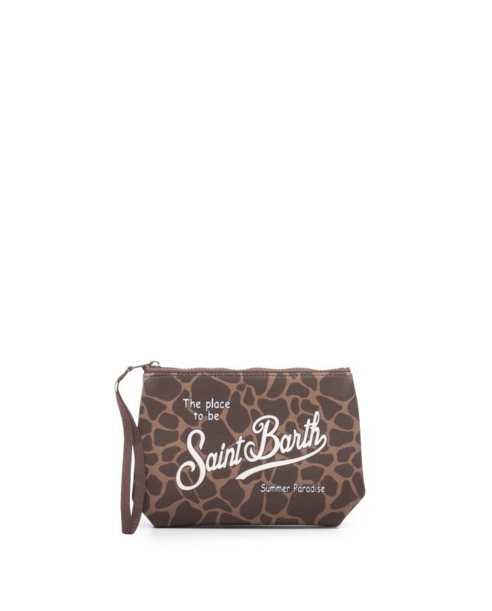 MC2 St. Barth Pochette Aline giraffa marrone