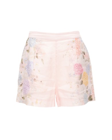 MC2 St. Barth Shorts donna fiori rosa chiaro