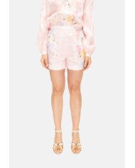MC2 St. Barth Shorts donna fiori rosa chiaro