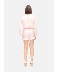 MC2 St. Barth Shorts donna fiori rosa chiaro