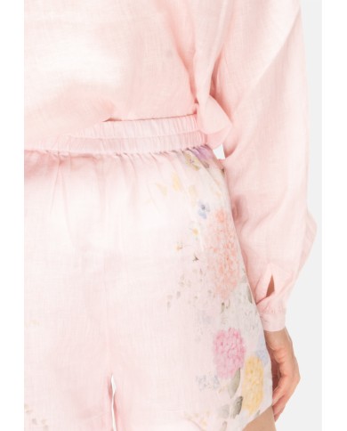 MC2 St. Barth Shorts donna fiori rosa chiaro