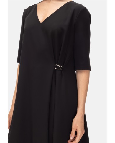 HERNO Abito midi donna Nero