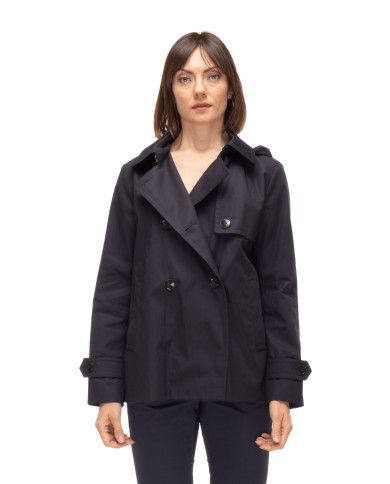 HERNO Trench corto donna Blu