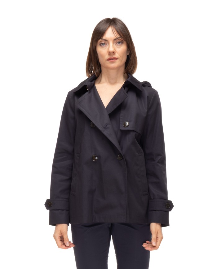 HERNO Trench corto donna Blu