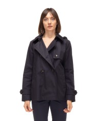 HERNO Trench corto donna Blu