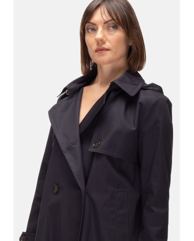 HERNO Trench corto donna Blu