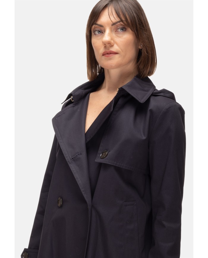 HERNO Trench corto donna Blu