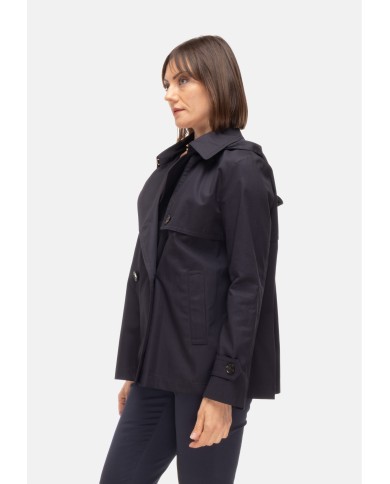 HERNO Trench corto donna Blu