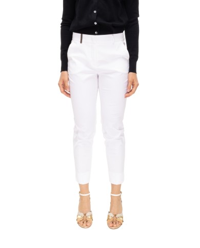 PESERICO Pantaloni donna iconici bianco