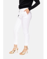 PESERICO Pantaloni donna iconici bianco