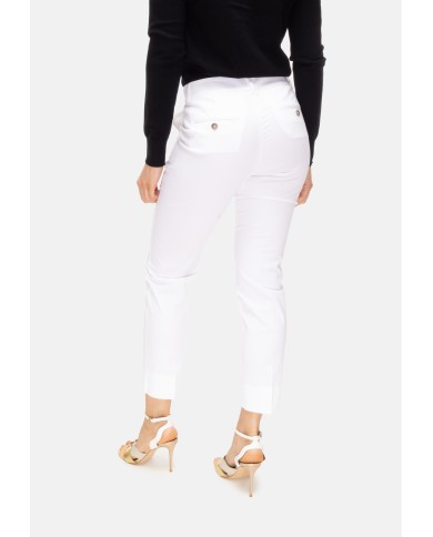 PESERICO Pantaloni donna iconici bianco