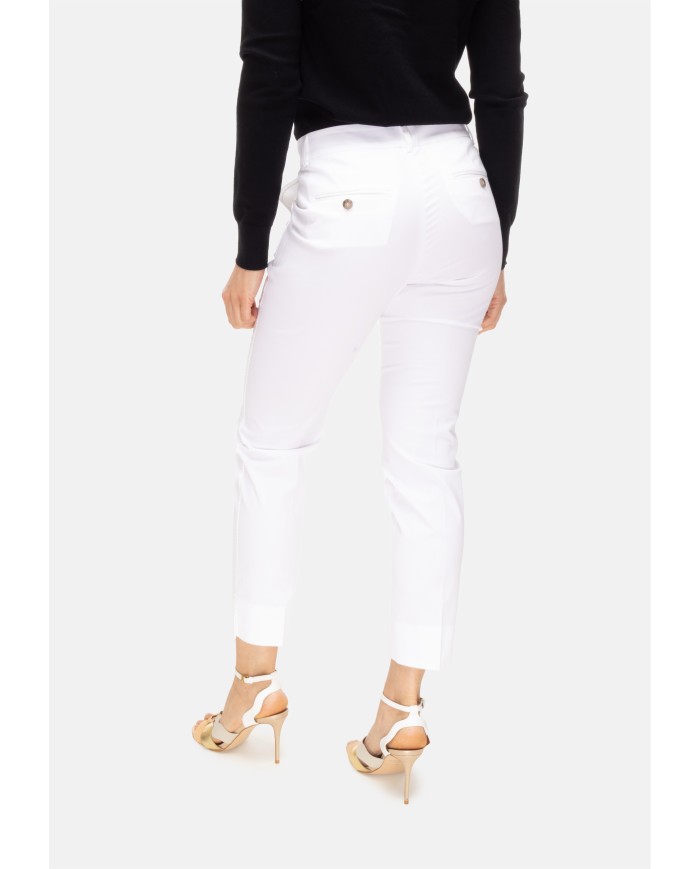 PESERICO Pantaloni donna iconici bianco