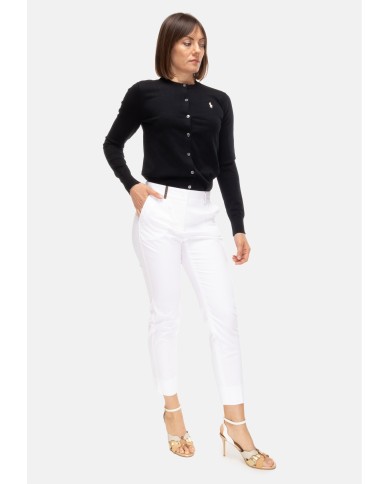 PESERICO Pantaloni donna iconici bianco