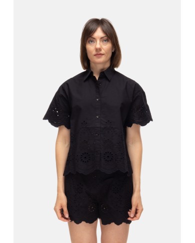 MC2 St. Barth Camicia donna mezza manica Nera