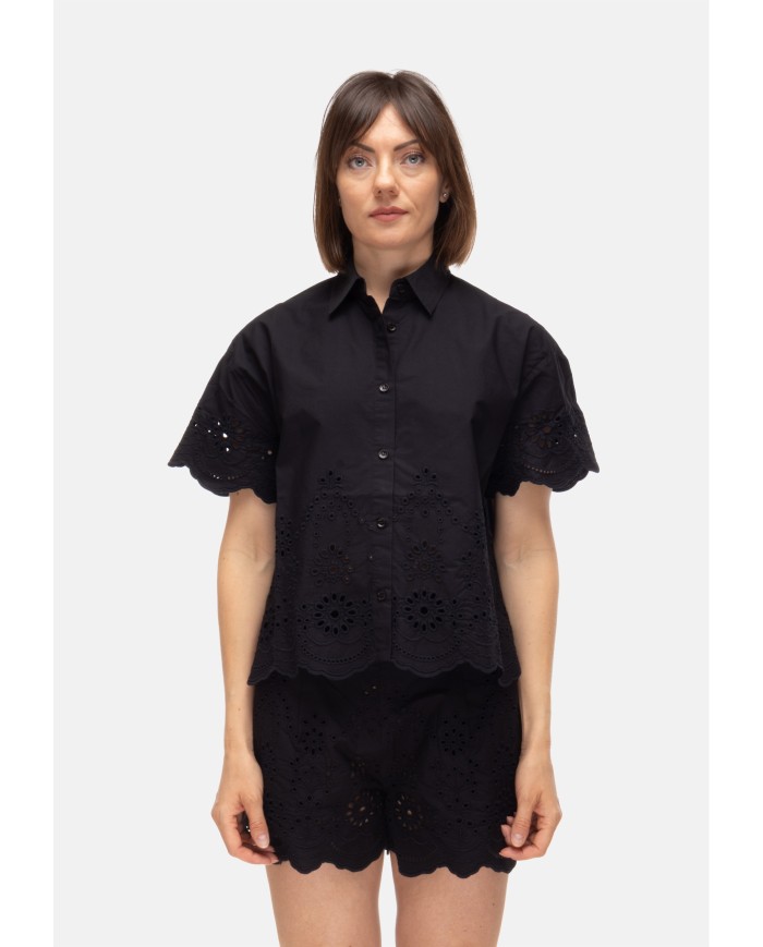 MC2 St. Barth Camicia donna mezza manica Nera