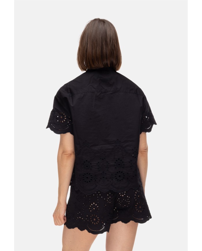 MC2 St. Barth Camicia donna mezza manica Nera