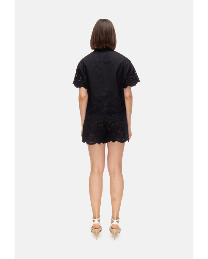 MC2 St. Barth Camicia donna mezza manica Nera