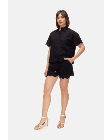 MC2 St. Barth Camicia donna mezza manica Nera