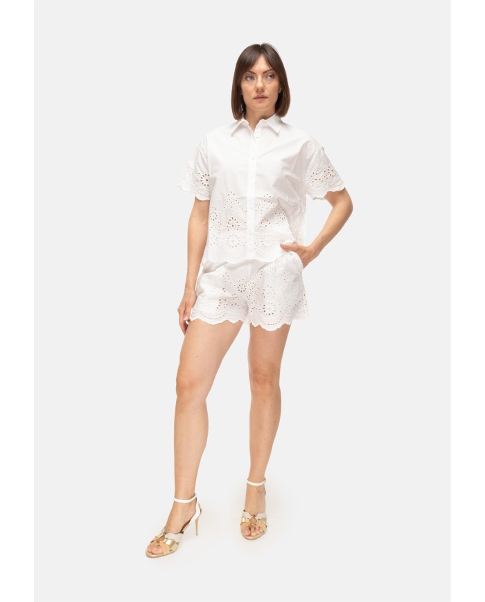 MC2 St. Barth Camicia donna mezza manica bianca
