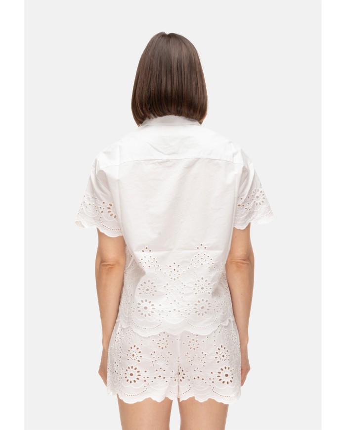 MC2 St. Barth Camicia donna mezza manica bianca