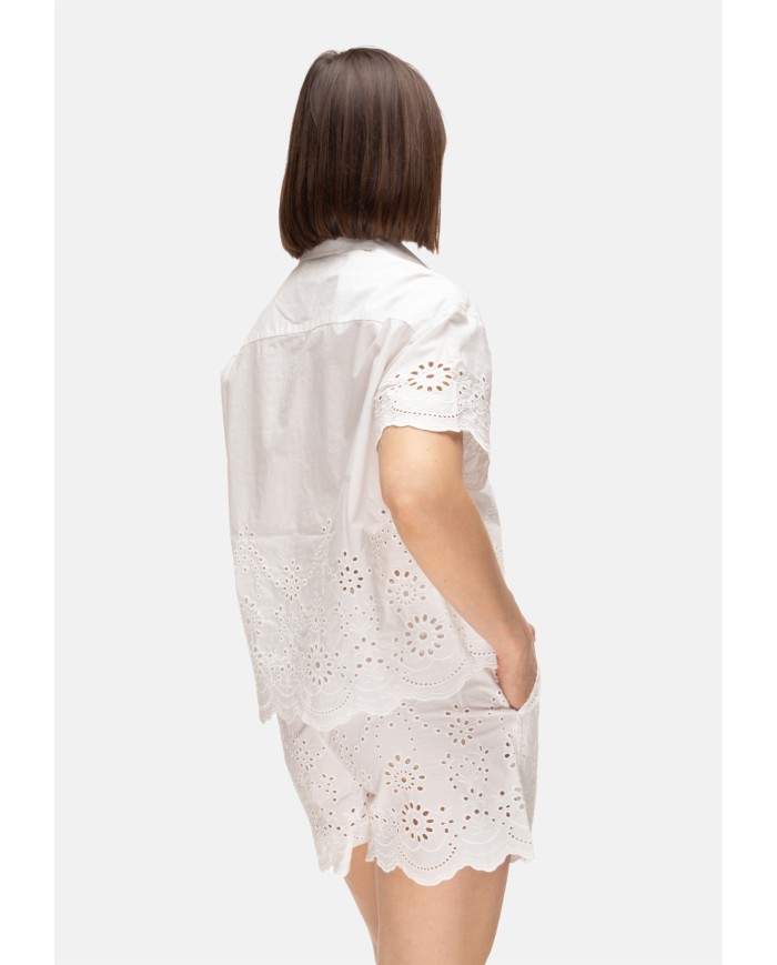 MC2 St. Barth Camicia donna mezza manica bianca