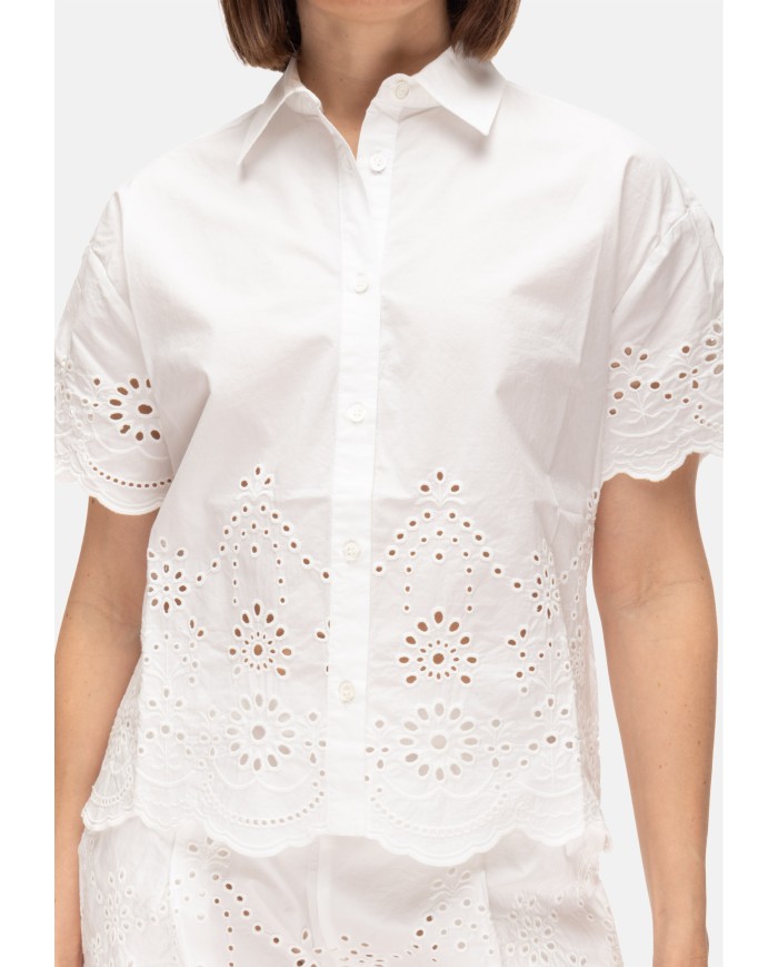 MC2 St. Barth Camicia donna mezza manica bianca