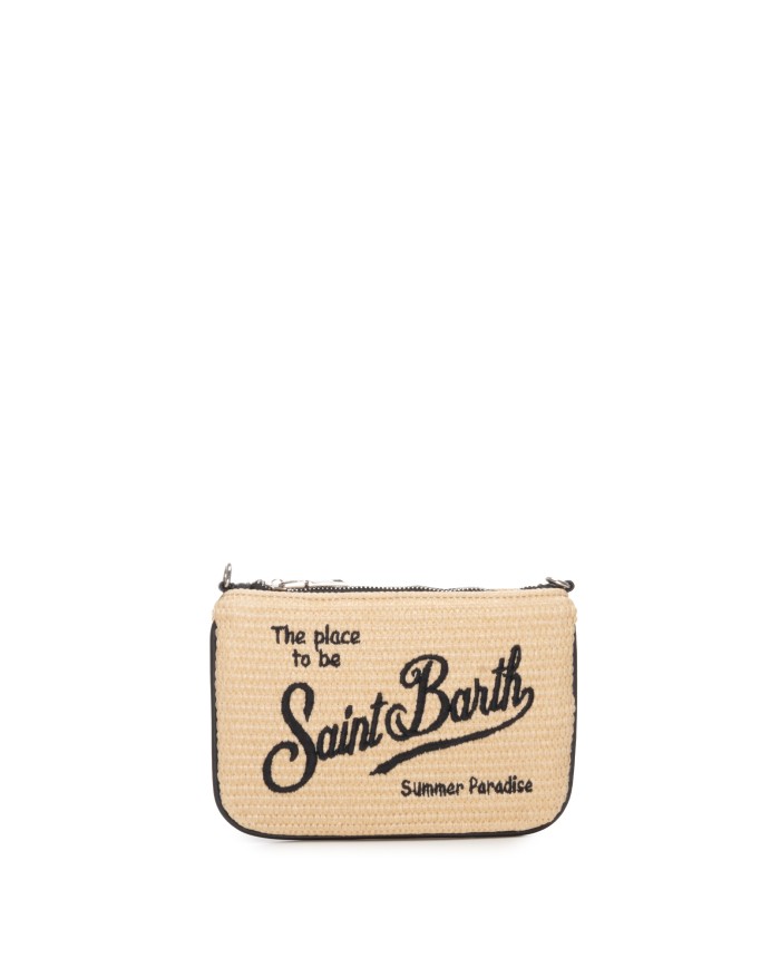 MC2 St. Barth Pochette donna mini Beige nero