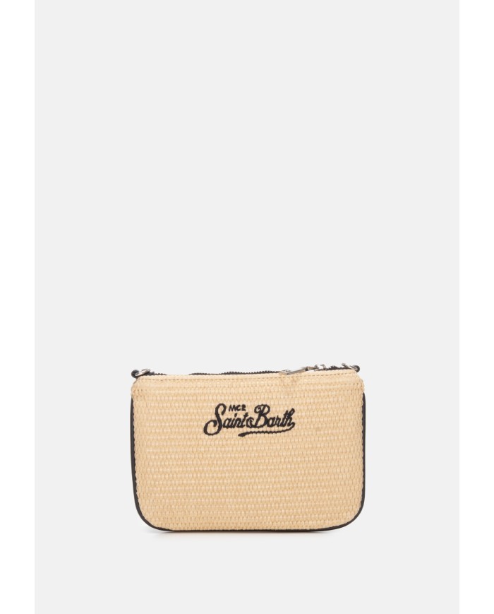 MC2 St. Barth Pochette donna mini Beige nero